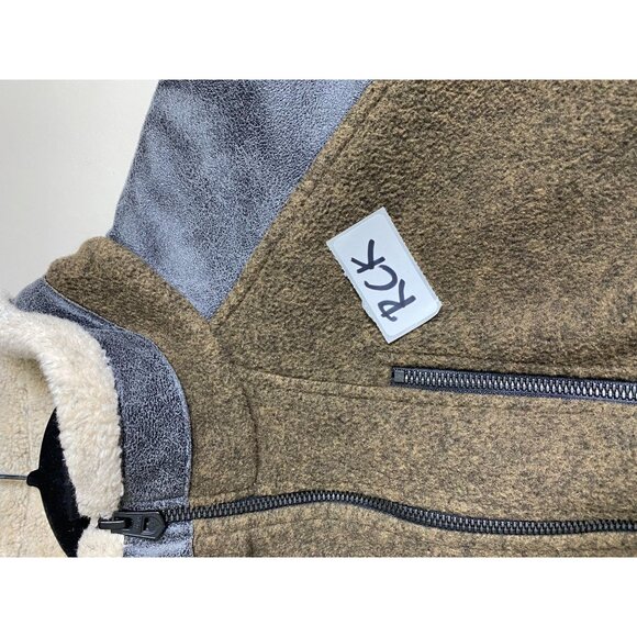 Kuhl Mens Alpenwurx Fleece Full Zip Jacket Size Medium Brown Faux Sherpa Outdoor - Picture 11 of 16